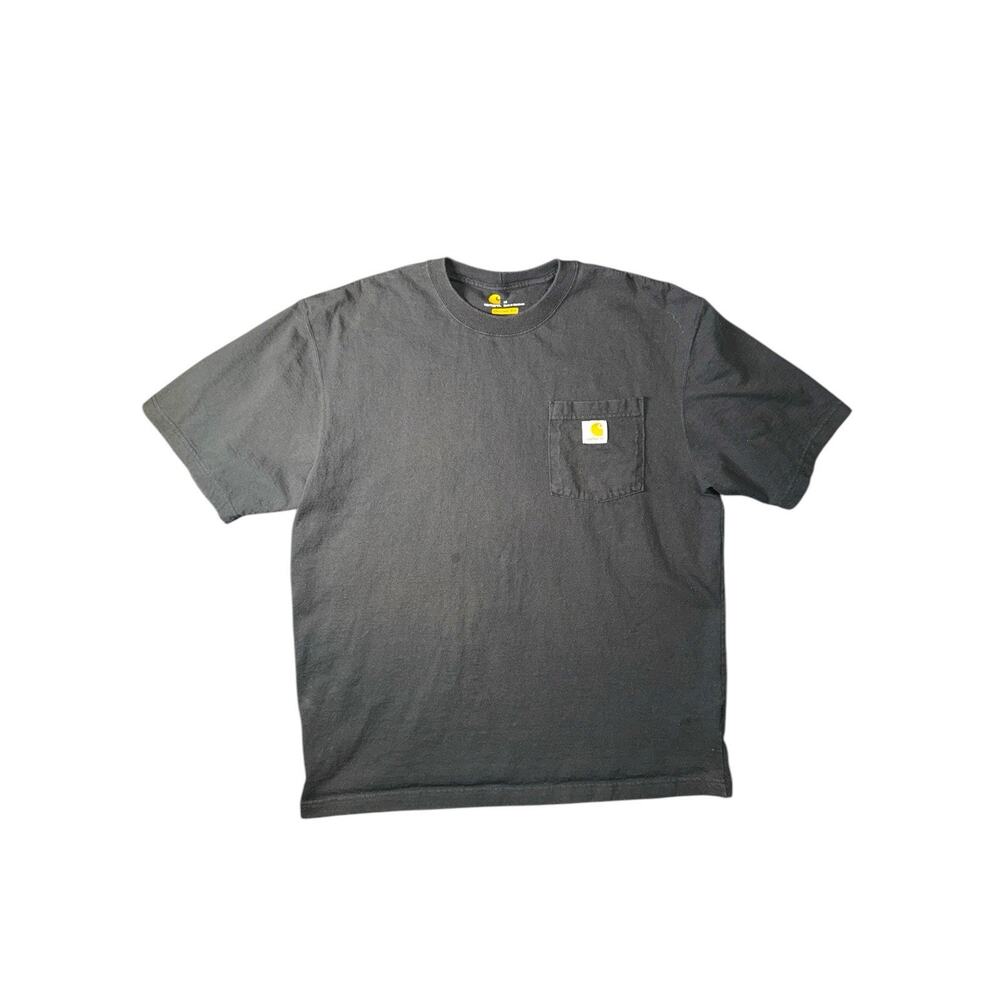 Carhartt T Shirt Mens Medium Black Loose Fit Crew Neck Pullover Short Sleeve K87